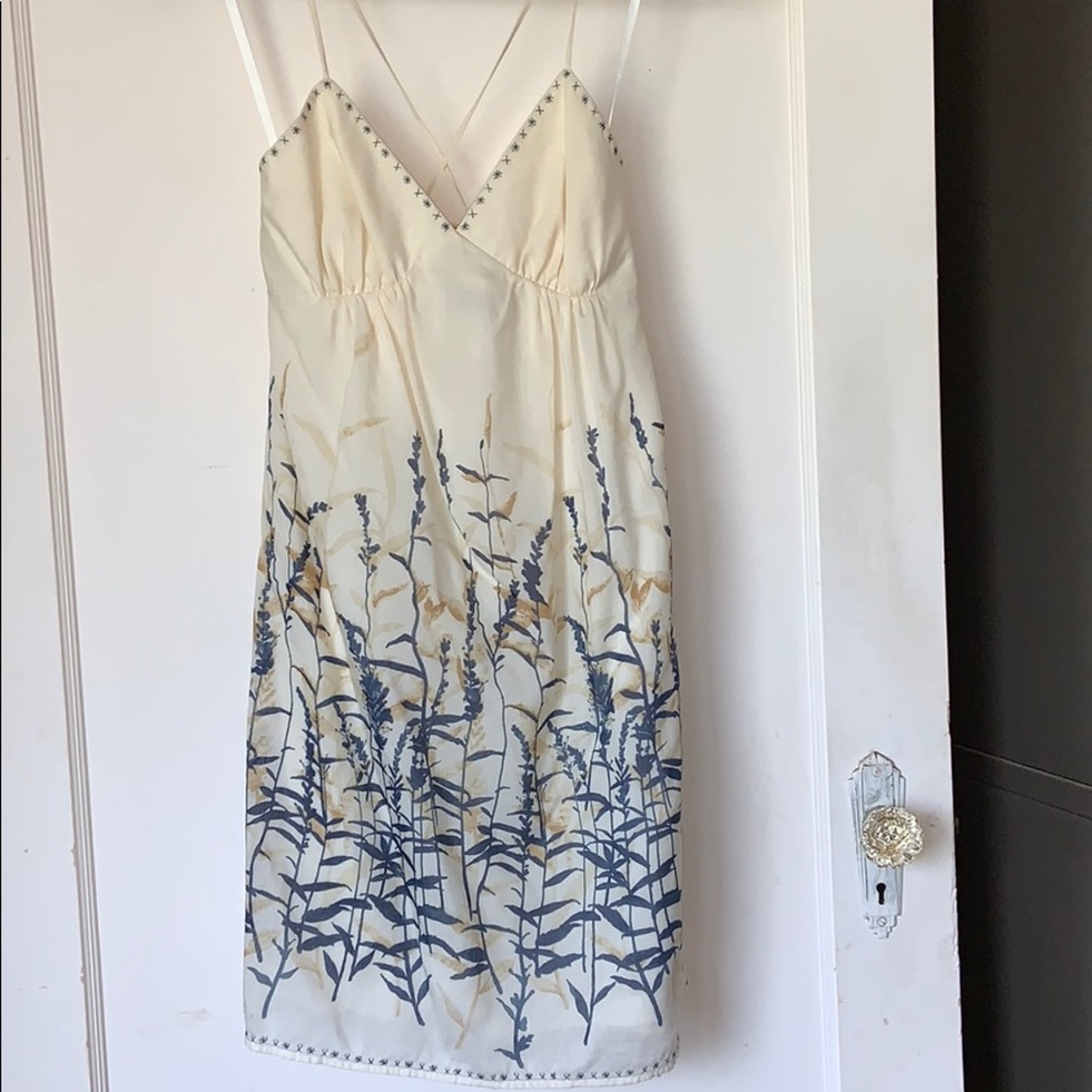 BCBG Max Azria Spaghetti Strap Cross Back Dress